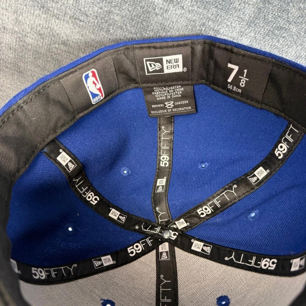 New Era Golden State Warriors Royal Blue Baseball Cap 7 1/8 NBA Fitted Hat